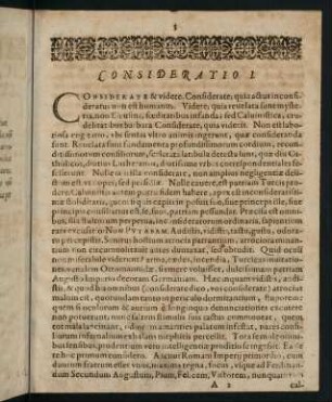 3-19, Consideratio I-XIX