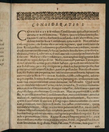 3-19, Consideratio I-XIX