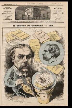 M. Edmond de Goncourt, par Gill