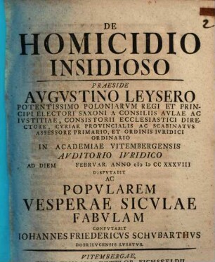 De homicidio insidioso
