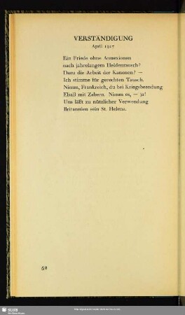 Verständigung