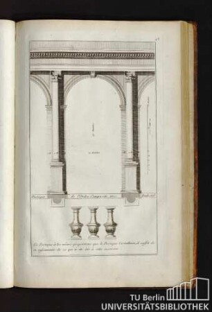 43. Portique de l'Ordre Composite avec Piedestal.