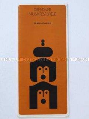 Programm der Dresdner Musikfestspiele 1978