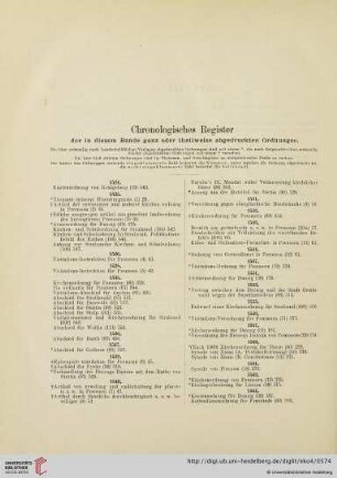 Chronologisches Register