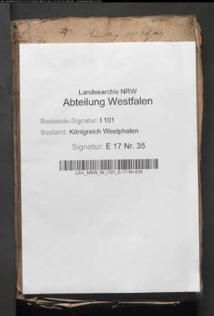 Recherchierung der Rückstände des aufgehobenen Klosters Wormeln