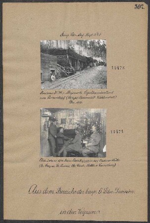 Badener Hütte und Regiments- Gefechtsunterstand am Barrenkopf (Straße Barrenstall-Wahlenstall)