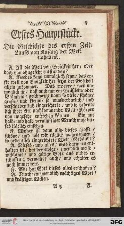 Erstes Hauptstuecke