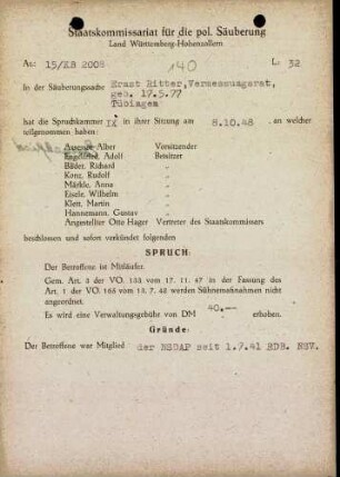 Ritter, Ernst