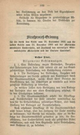 Strafproceß-Ordnung