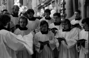 Freiburg: Pontifikalamt, Chorsänger