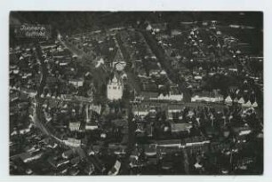 Luftaufnahme von der Altstadt, Zerbst: Luftansicht
