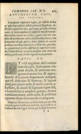 Argumentum Capitis Vigesimi.