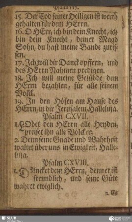 Psalm CXVII
