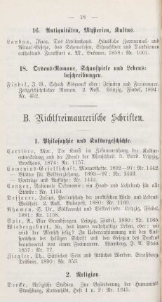 1. Philosophie und Kulturgeschichte.