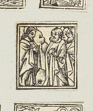 Christus, aus: "Biblia cum concordantijs veteris et noui testamenti et sacrorum canonum", Lyon 1520