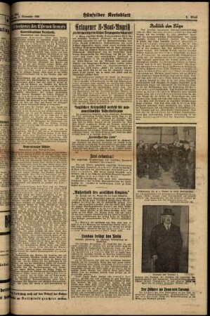 Zweite Ausgabe vom Montag, den 06. November 1939.