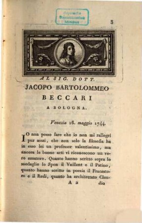 Opere Del Conte Algarotti, 8. Lettere sulla pittura ed architettura