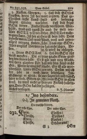 2.) Ins besondere. (1.) In gemeiner Noth. - (7.) In Feuers- Noth.