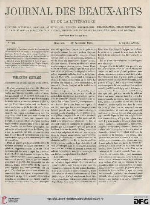 Nr. 22 (30 Novembre 1863)