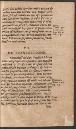 VII. De Contritione.