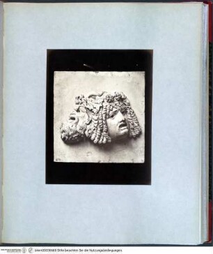 Rome sculptureZwei Theatermasken - Rotes Album III (Grabmäler, antike Skulptur und Fragmente; 16. Jh.)