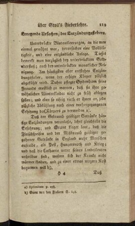 Erregende Ursachen des Entzündungsfiebers. - Allgemeines Entzündungsfieber, und örtliche Entzündungen.