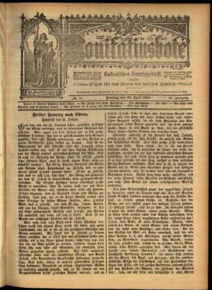 Erste Ausgabe vom Sonntag, den 20. April 1902.