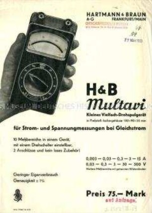 Vielfach-Drehspulmeßgerät