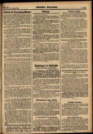 Zweite Ausgabe vom Mittwoch, den 19. Dezember 1934.