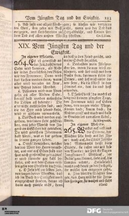 XIX [XXIX]. Vom Jüngsten Tag und der Ewigkeit.