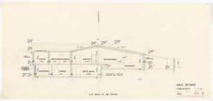 Wohnhaus Dr. Pape, Bad Driburg: Längsschnitt, 1:50