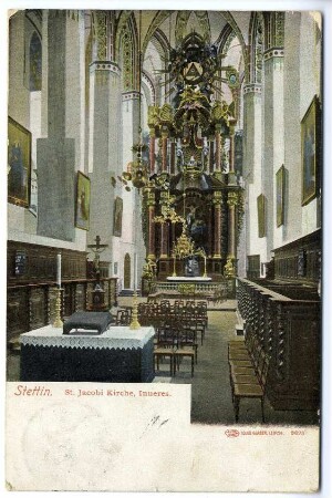 Stettin. St. Jacobi Kirche, Inneres.