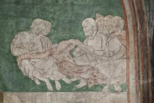 Szenen des Neuen Testaments — Passion Christi — Die Soldaten würfeln um den Leibrock Christi