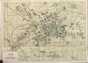Plan der Stadt Fulda.