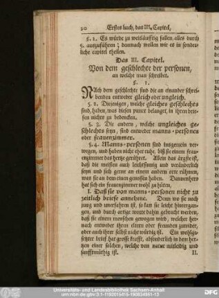 Das III. Capitel. Von dem geschlechte der personen, an welche man schreibet.