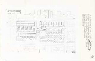 Wohnen und Gewerbe am Wedding, Berlin-Wedding (Diplomarbeit bei Willy Kreuer): Lageplan 1:500
