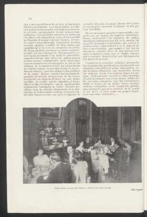 "Diner blanc", en casa del Ministro de Bolivia señor Goitia - [Fotografía]