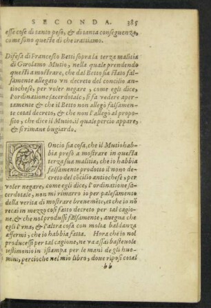Difesa di Francesco Betti sopra la terza malitia di Girolamo Mutio ...
