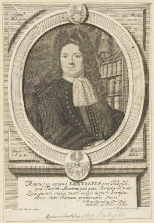 Bildnis des Rosinus Lentilius