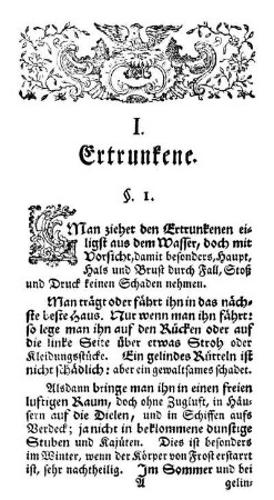 I. Ertrunkene