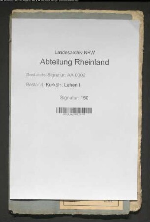Alphabetisches Verzeichnis der erzstiftischen Lehngüter