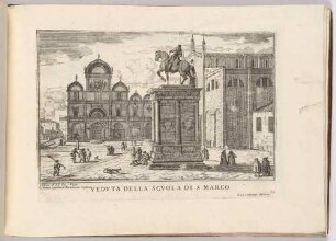 Veduta della Scuola di San Marco (Die Scuola di San Marco in Venedig, Bl. 39 der Folge "Le Fabriche, e Vedute di Venetia")
