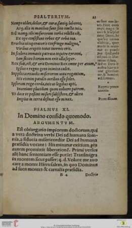 (Psalmvs XI - Psalmvs XX)