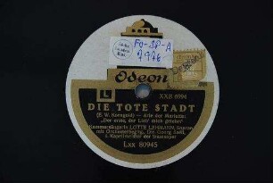 Die tote Stadt : Arie der Marietta: "Der erste, der Lieb' mich gelehrt"" / (E. W. Korngold)