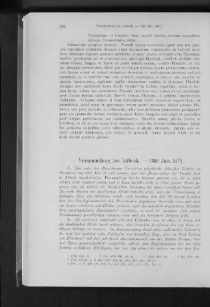 Versammlung [zu Lübeck. - 1360 Jun. 24?]