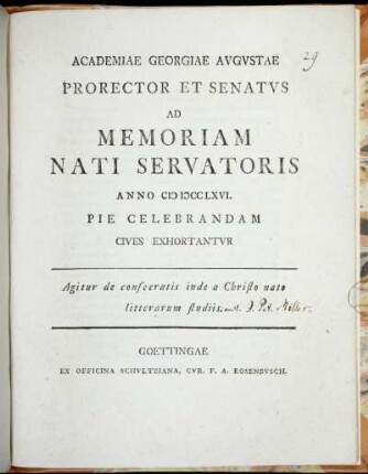 Agitur de consecratis inde a Christo nato litterarum studiis