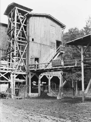 Brkw. Leipnitz, Aufbereitung : Braunkohlegebiet Leipnitz. Braunkohlewerk, Brikettfabrik, Aufbereitung