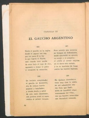Capítulo III - El gaucho argentino