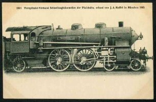 2B1 Vierzylinder-Verbund Schnellzuglokomotive der Pfalzbahn
