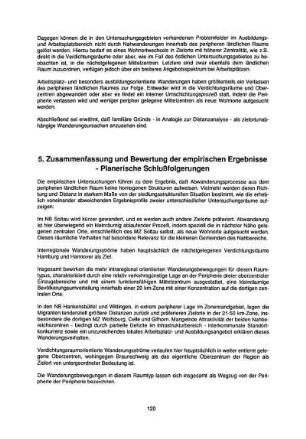 5. Zusammenfassung und Bewertung der empirischen Ergebnisse - Planerische Schlußfolgerungen